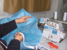Nonwoven Tek Kullanımlık Lastikli Çarşaf Konfeksiyon