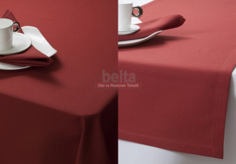Tarçın rengi pamuk polyester masa örtüsü
