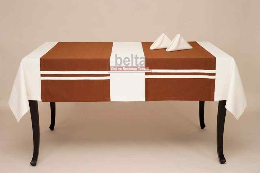 Masa Ortusu Ve Runner Set Tacnur Model Dantelli Krem Ceyizci