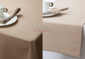 Sandalağacı renk pamuk polyester masa örtüsü